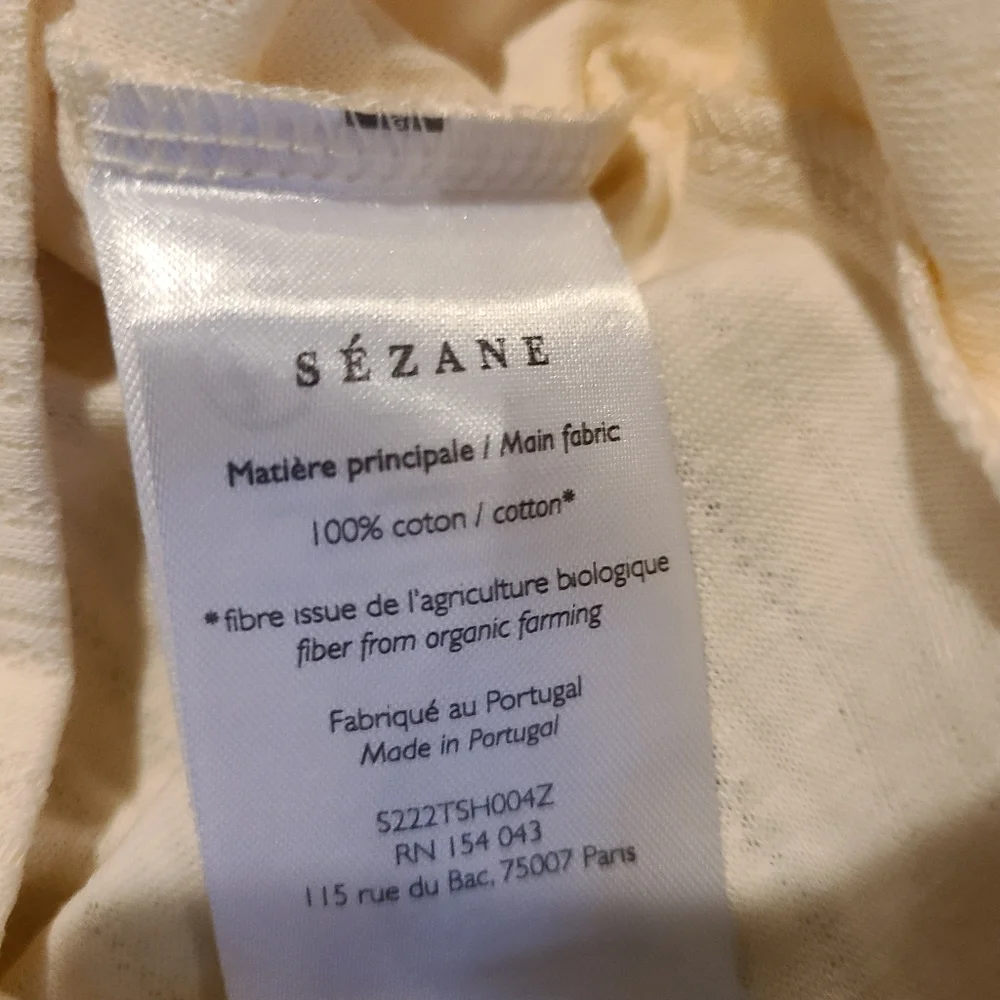 Sezane White Ribbed Top - Picture 8 of 10